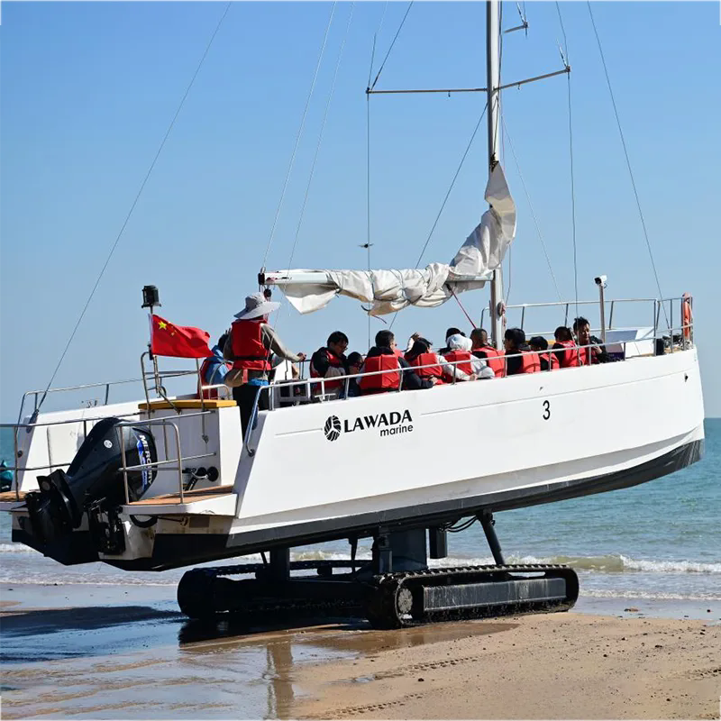 Amphibious Monohull Sailboat